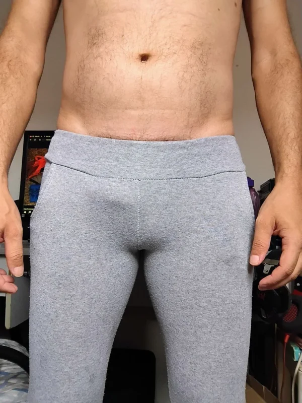 Calça Abrigo Cinza Claro PP