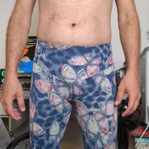 Calça Legging Azul Estampada P
