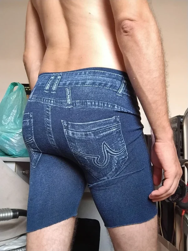 Bermuda Legging Azul Estampada P - Imagem 2