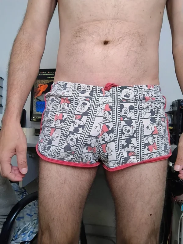 Short Pijama Branco Estampado Mickey Minnie P Disney