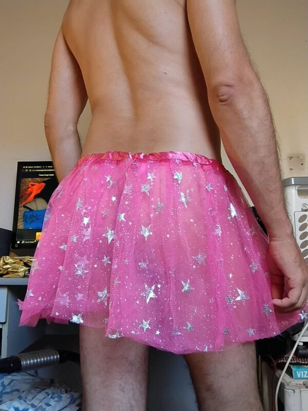 Fantasia Saia Tule Rosa P/M - Imagem 2