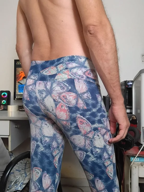 Calça Legging Azul Estampada P - Imagem 2