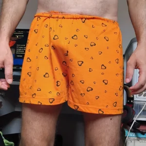 Short Pijama Laranja Estampado M