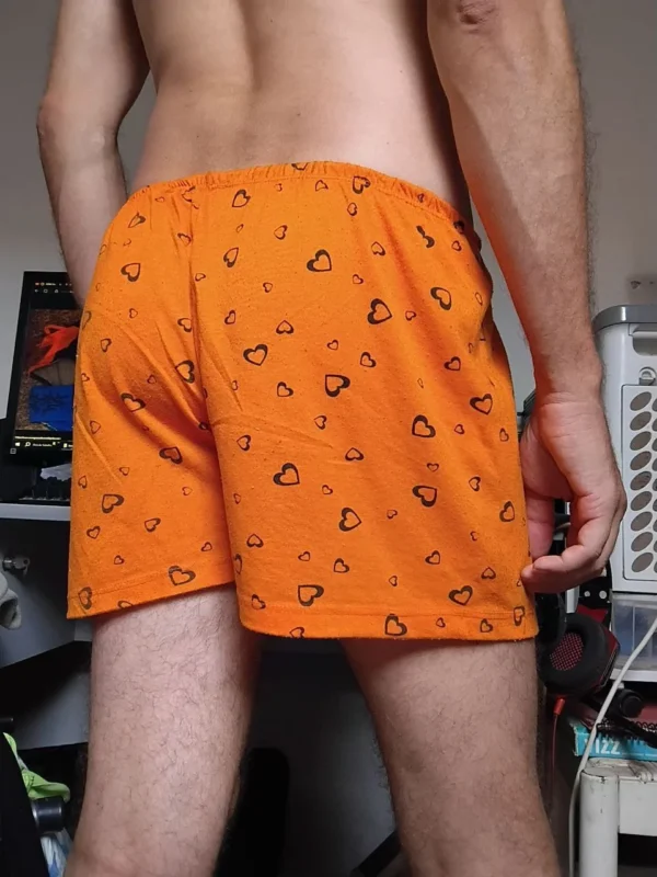 Short Pijama Laranja Estampado M - Imagem 2