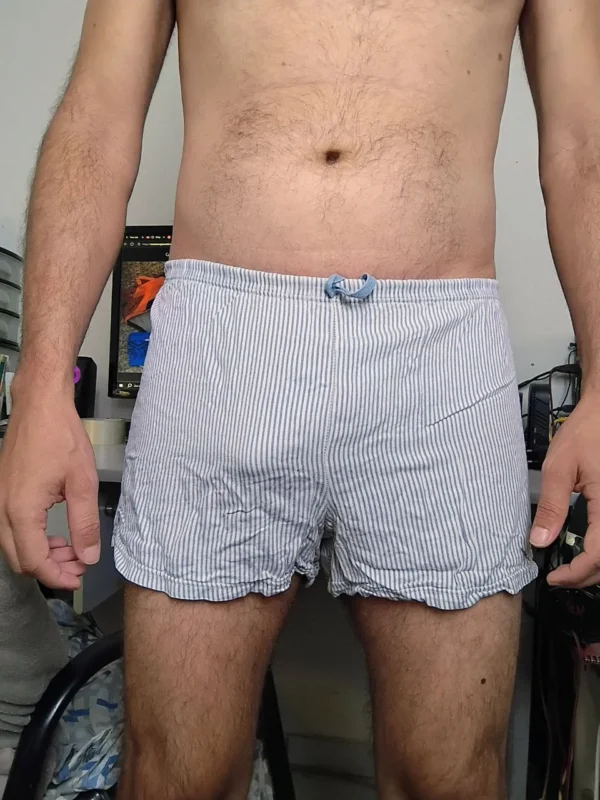 Short Pijama Rosa Listrado M