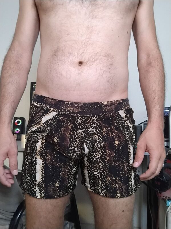 Short Pijama Preto Estampado P/M