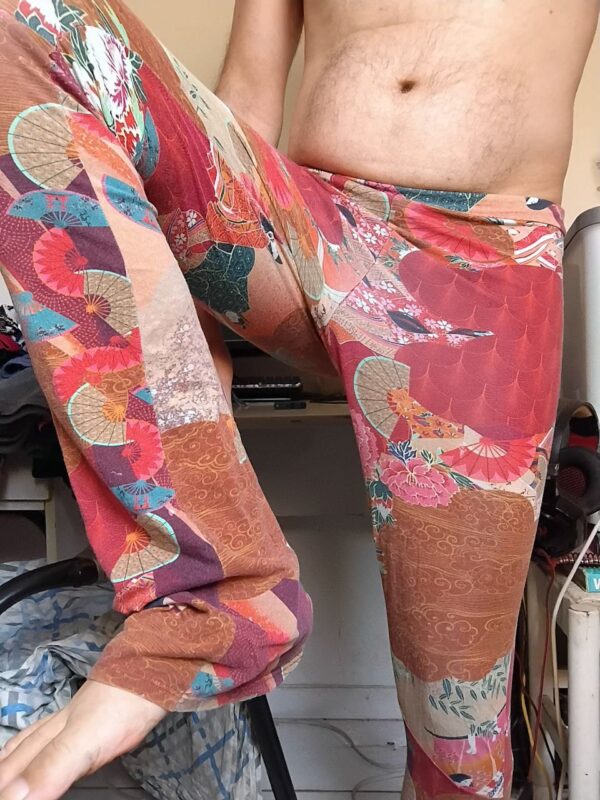 Calça Pijama Vermelha Estampada M - Imagem 3