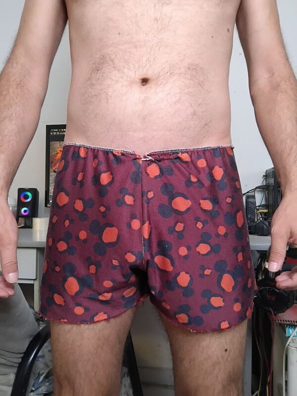 Short Pijama Marrom Estampado M