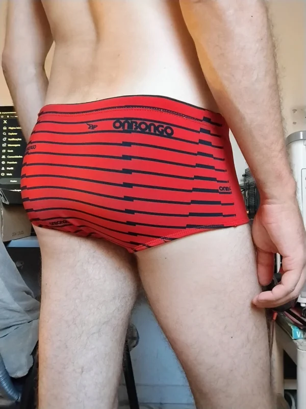Sunga Sungão Vermelha Estampada M/G Onbongo - Imagem 2