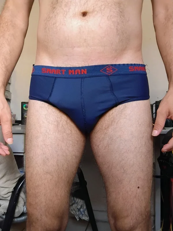 Cueca Slip Azul M Smart Man