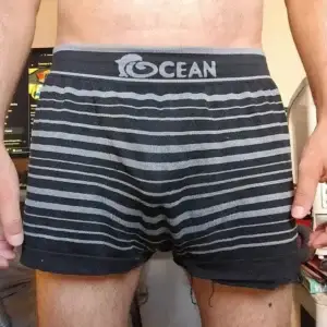 Cueca Sungão Preta Listrada G/GG Ocean