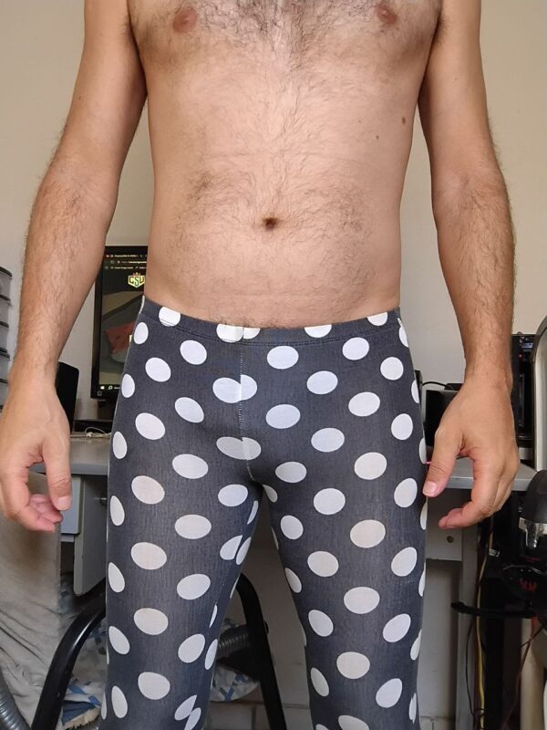 Calça de Pijama Preta Estampada XP