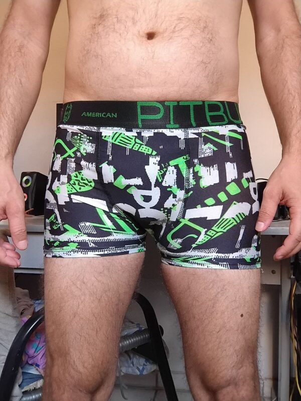 Cueca Boxer Colorida Estampada P Pitbull
