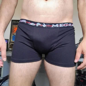 Cueca Boxer Preta P Mega Kids