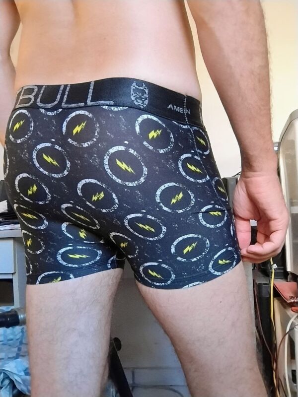 Cueca Boxer Preta Estampada P Pitbull - Imagem 2