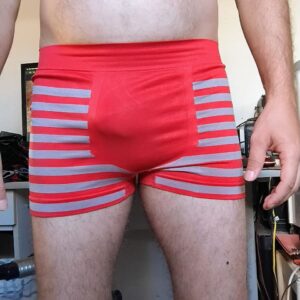 Cueca Boxer Vermelha Listrada P/M Gladius