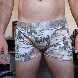Cueca Boxer Verde Estampada M/G CK