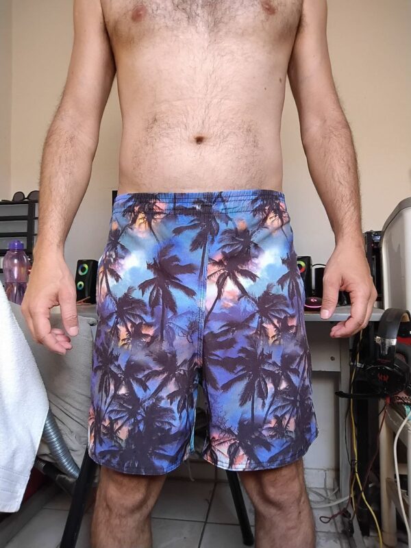 Bermuda Casual Azul Estampada GG Two Wave