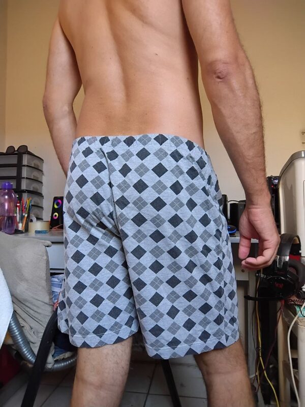 Bermuda Pijama Cinza Estampado G - Imagem 2