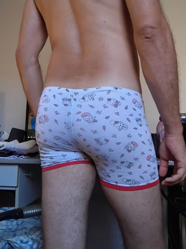 Cueca Boxer Branca Estampada PP - Imagem 2