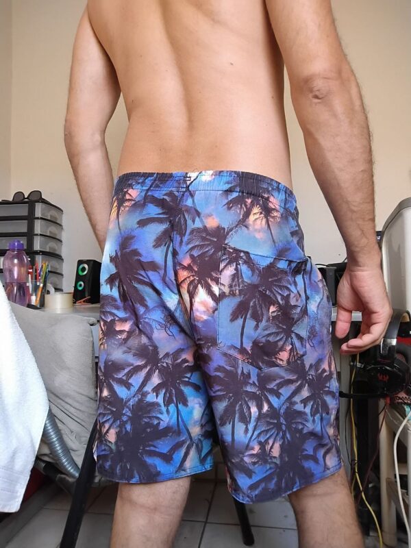 Bermuda Casual Azul Estampada GG Two Wave - Imagem 2