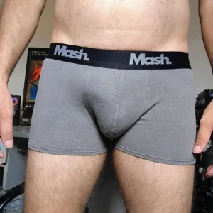 Cueca Boxer Cinza P/M Mash