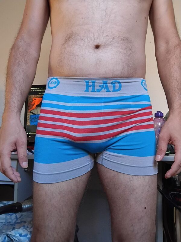 Cueca Boxer Azul Listrada M Had