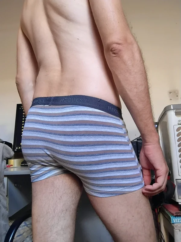 Cueca Sungão Cinza Listrada P/M Hering - Imagem 2