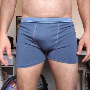 Cueca Boxer Cinza P/M Lupo