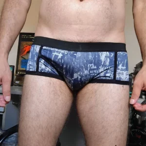 Cueca Tradicional Azul Estampada P