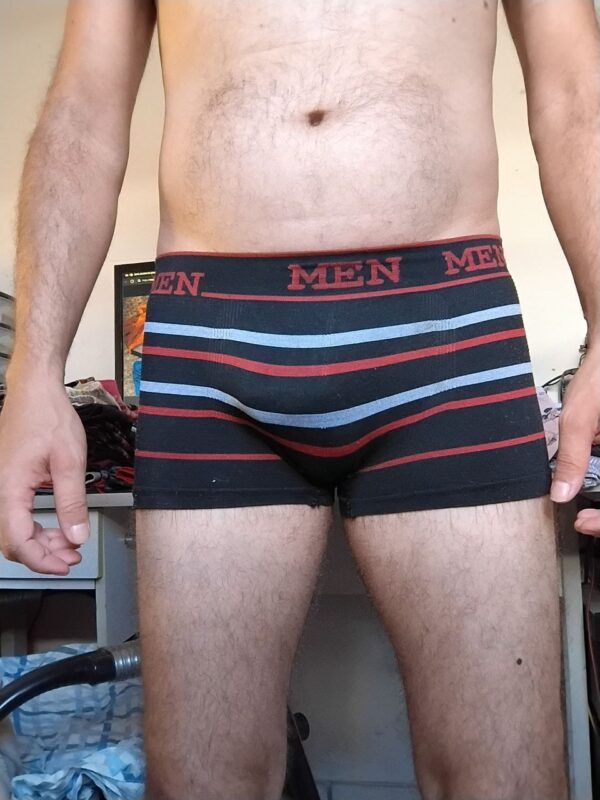 Cueca Sungão Preta Listrada P/M Men