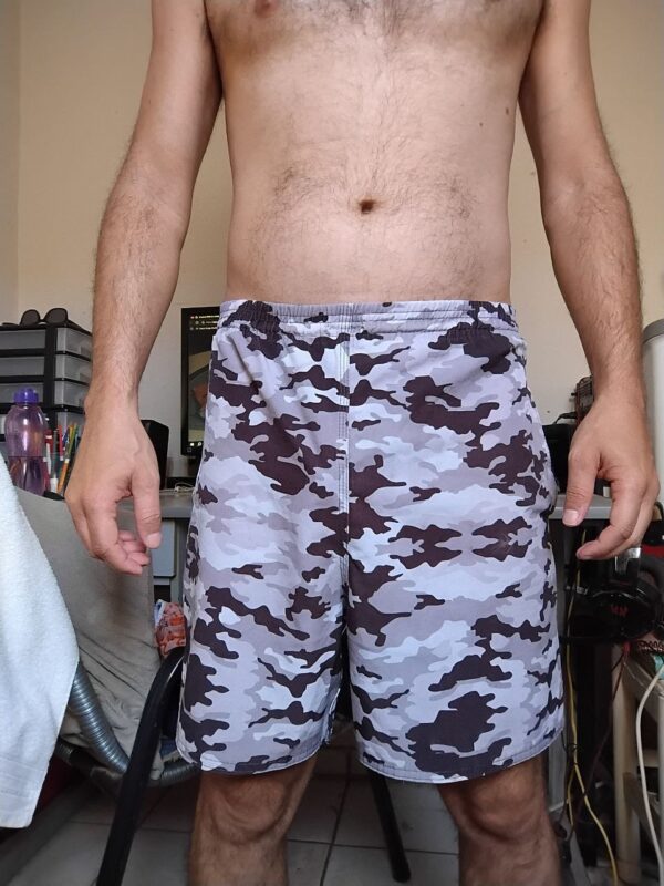 Bermuda Casual Verde Estampada GG
