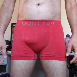Cueca Boxer Vermelha P Gold Be