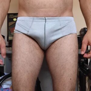 Cueca Slip Cinza P Games