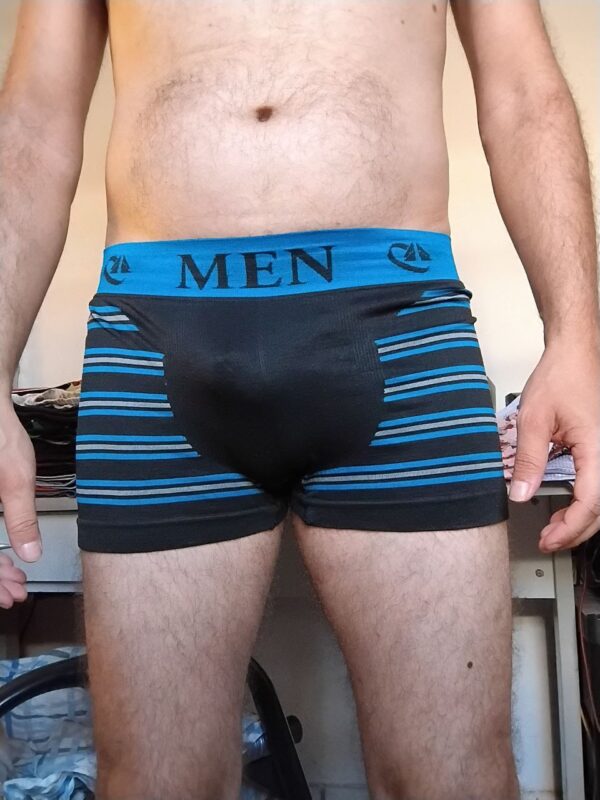 Cueca Sungão Preta Listrada P/M Men