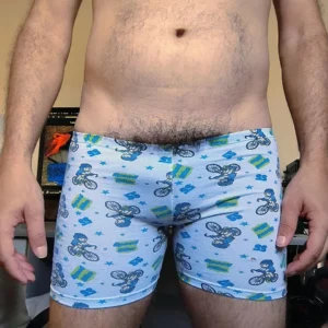 Cueca Boxer Branca Estampada XP