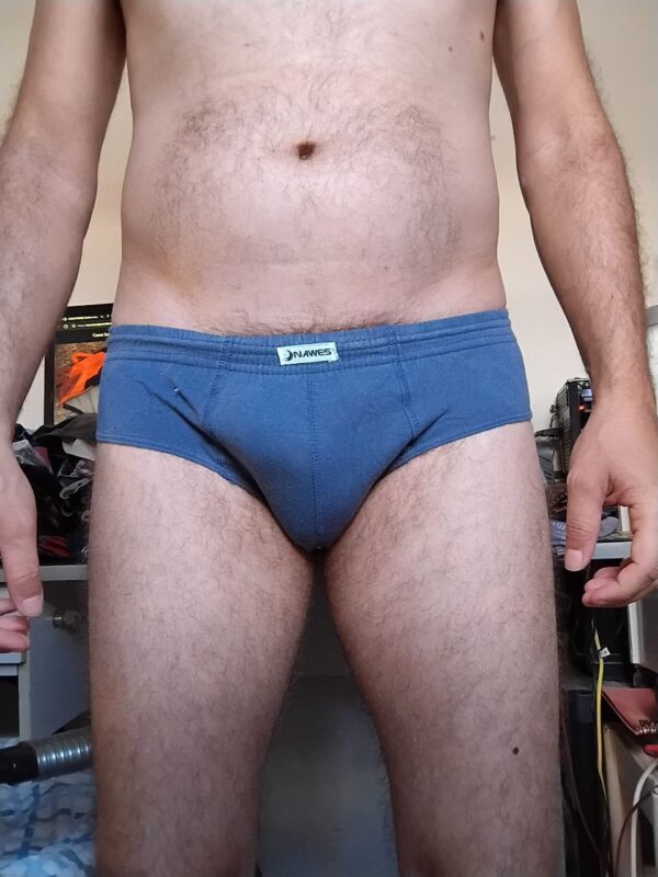 Cueca Slip Azul P/M Nawes