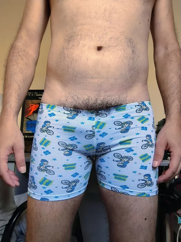 Cueca Boxer Branca Estampada XP