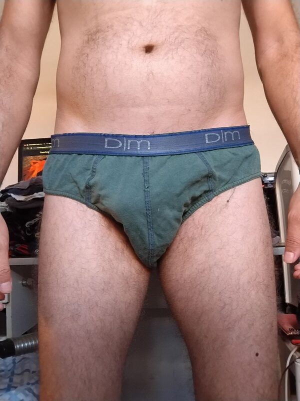 Cueca Slip Cinza G DM