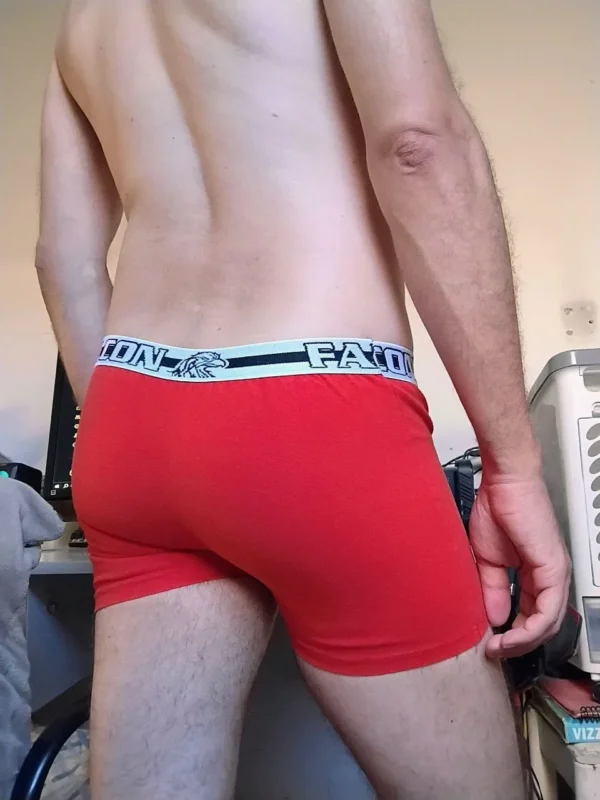 Cueca Boxer Vermelha P Falcon - Imagem 2