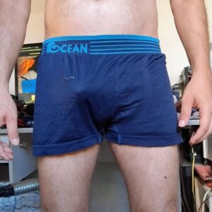 Cueca Boxer Azul M/G Ocean