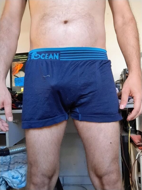 Cueca Boxer Azul M/G Ocean