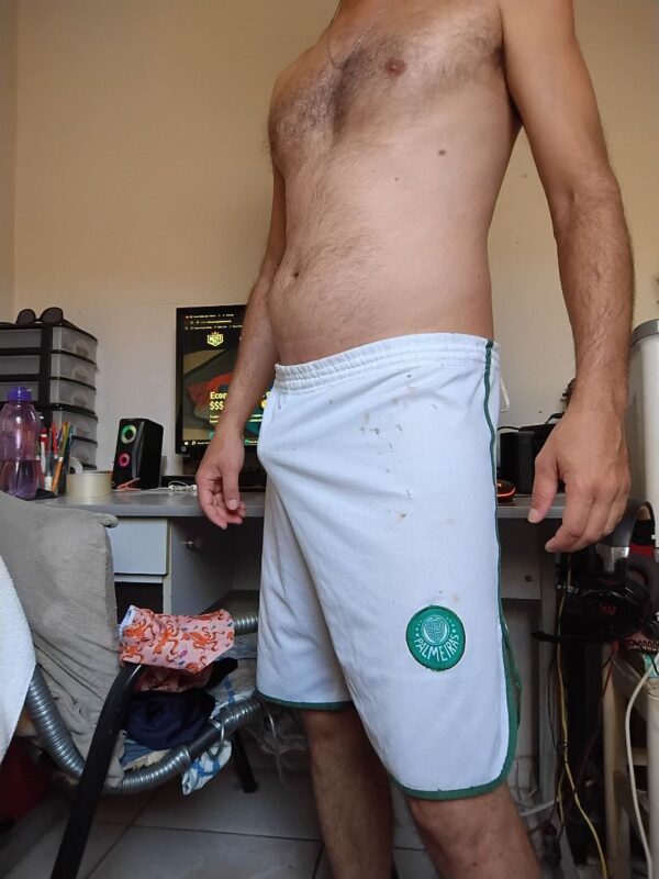 Bermuda Calção Branco Palmeiras G/GG Adidas - Imagem 3