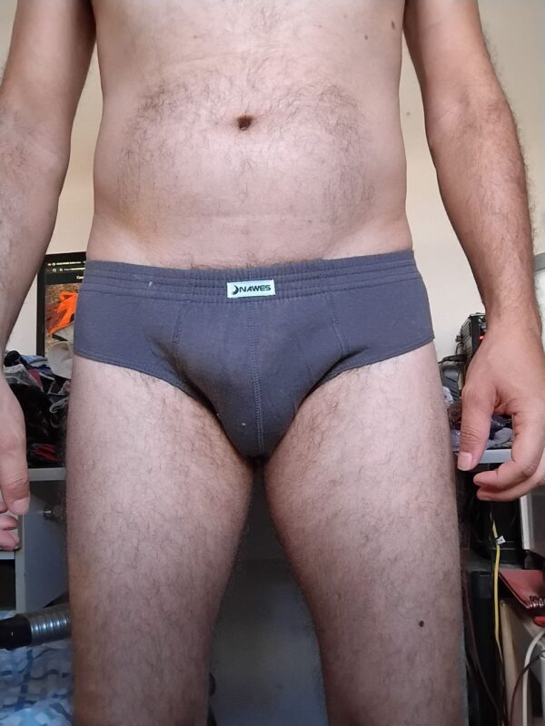 Cueca Slip Cinza P/M Nawes