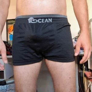 Cueca Boxer Preta M/G Ocean