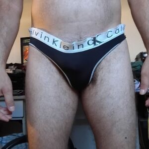 Cueca Fio Dental Preta G CK