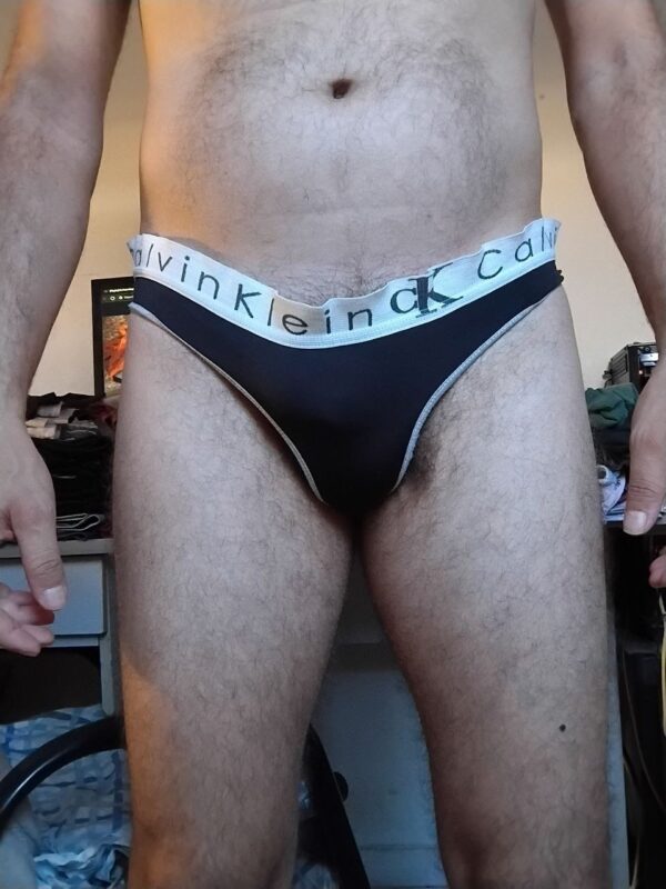 Cueca Fio Dental Preta G CK