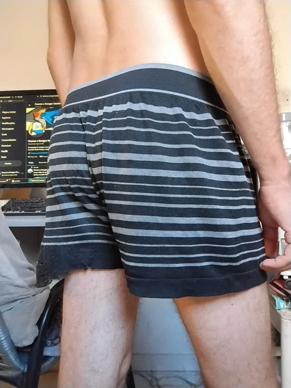 Cueca Sungão Preta Listrada G/GG Ocean - Imagem 2