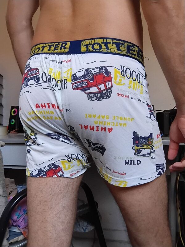 Cueca Boxer Branca Estampada G Totter - Imagem 2