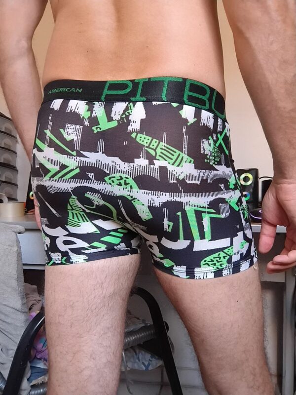 Cueca Boxer Colorida Estampada P Pitbull - Imagem 2